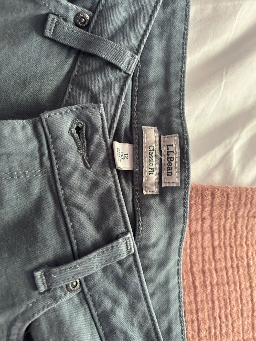 L.L. Bean Classic Fit Slate Blue Pants